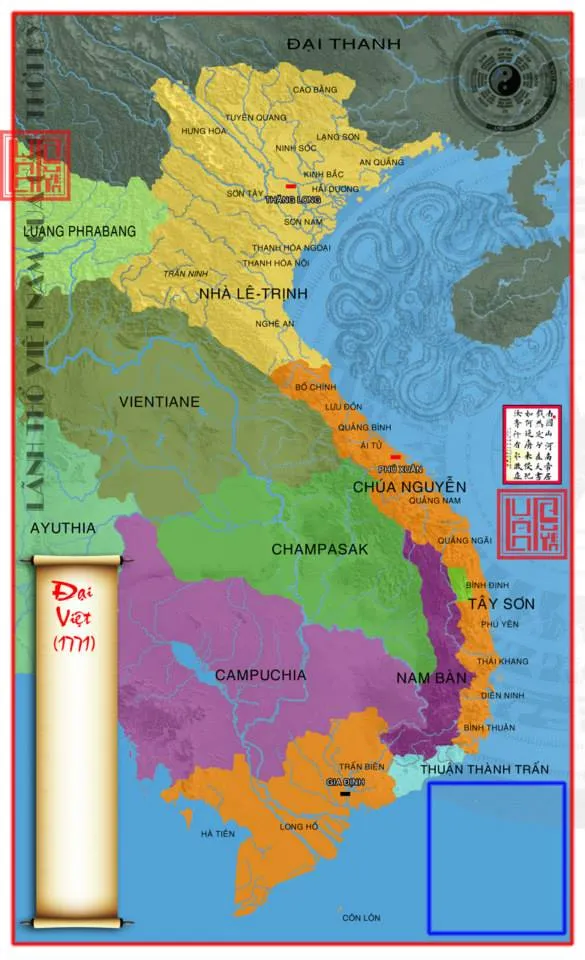 Bản đồ Việt Nam năm 1771