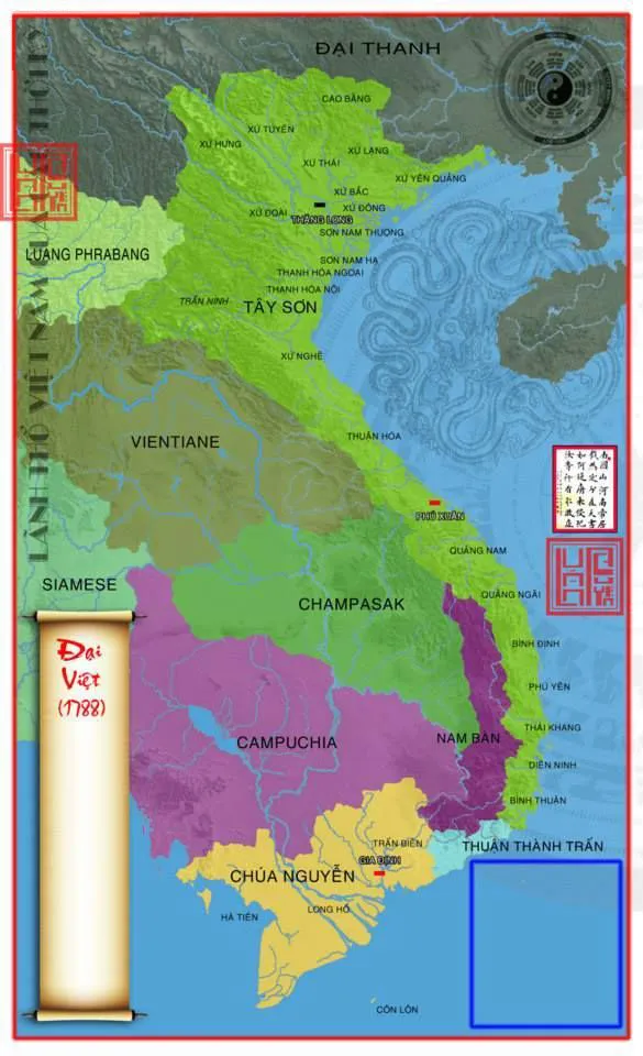 Bản đồ Việt Nam năm 1788