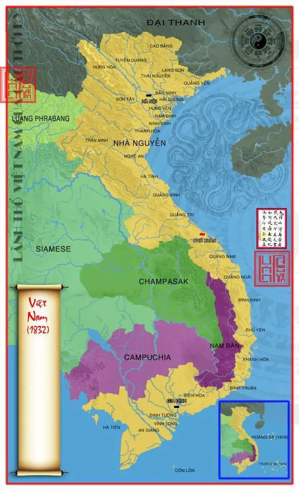 Bản đồ Việt Nam năm 1832