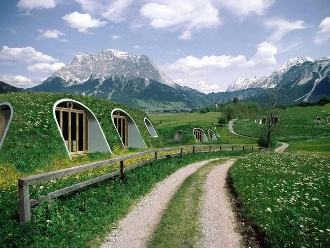 Cozy: Nhà kiểu modun mô phỏng kiểu nhà thấp bé của người Hobbit