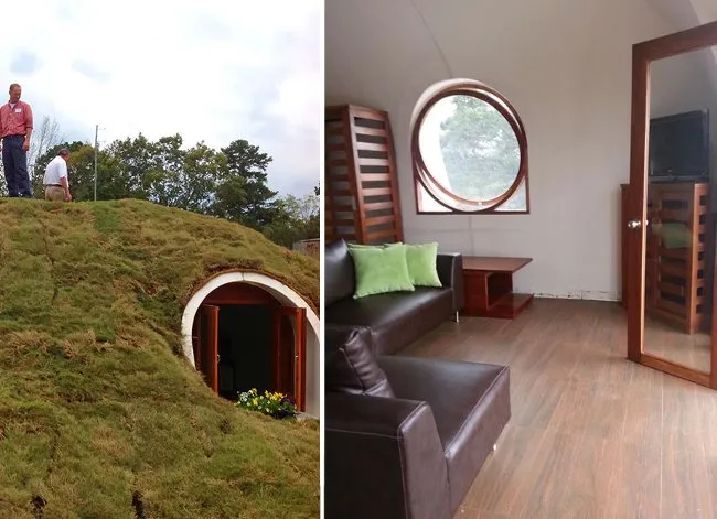 Cozy: Nhà kiểu modun mô phỏng kiểu nhà thấp bé của người Hobbit