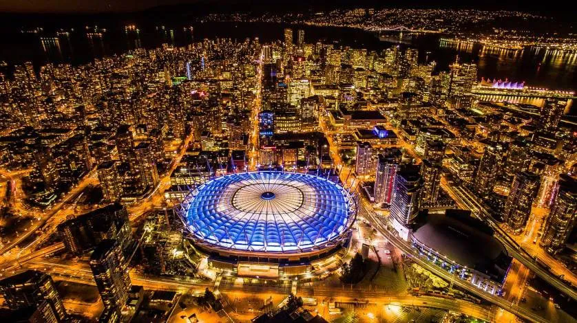 Toàn cảnh trung tâm thành phố Vancouver, Canada
