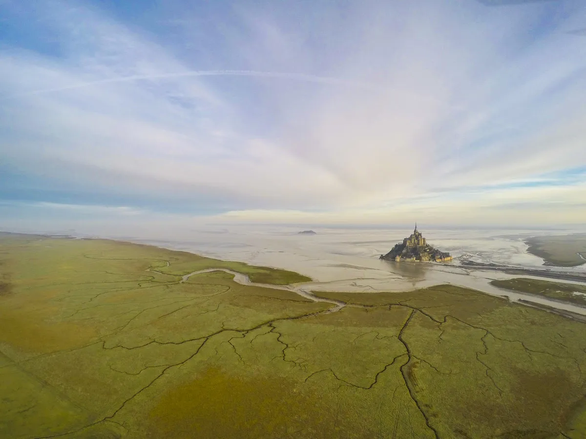 Đảo Mont-Saint-Michel, Normandie, Pháp.