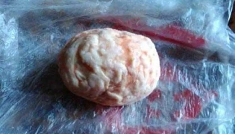 Dị vật có bề mặt sần sùi nhưng thơm nức mùi bơ.