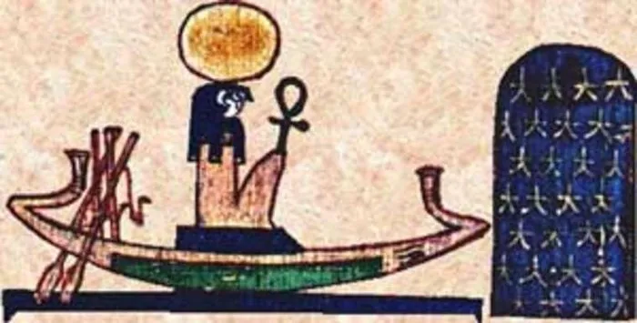 Thần Ra trên thuyền mặt trời.