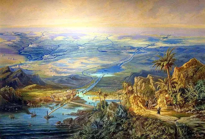 Kênh đào Suez hiện đại chỉ là một trong vô vàn đường thủy nhân tạo ngang dọc khắp Ai Cập.