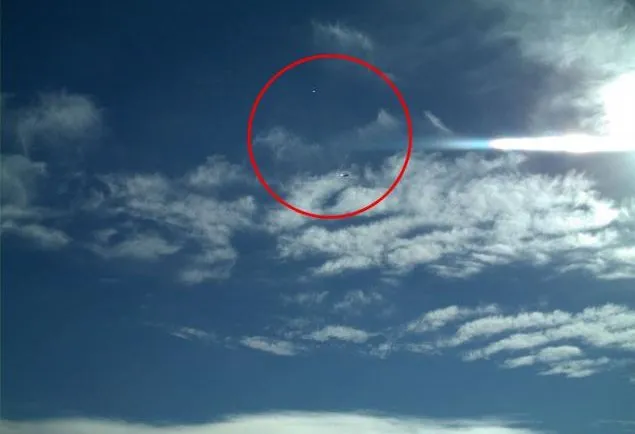 Bức ảnh của Richard O'Connor về vật thể mà ông nghĩ là UFO.