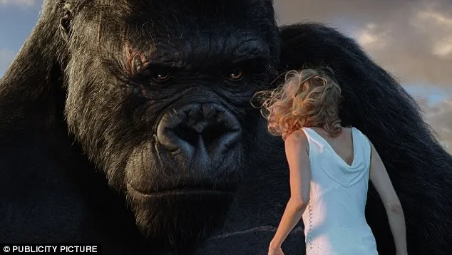 Hình ảnh King Kong khổng lồ trong bộ phim cùng tên.
