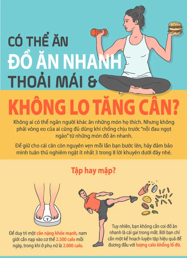 Để duy trì một cân nặng khỏe mạnh, nam giới cần nạp 2500 calo vào cơ thể mỗi ngày, trong khi phụ nữ là 2000 calo.