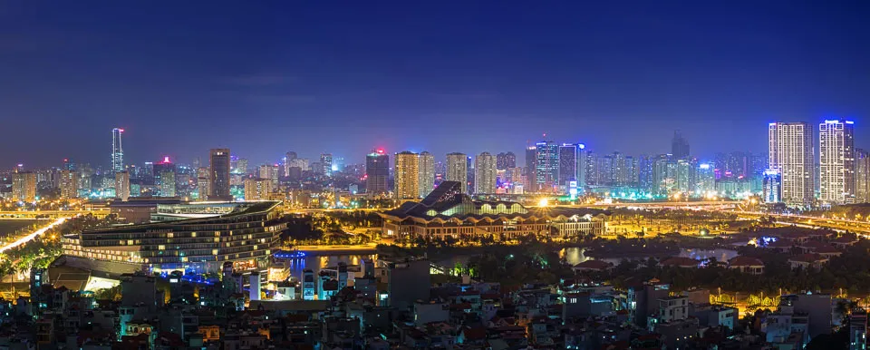 "Từ trung tâm hội nghị Quốc gia nhìn về thành phố phát triển"