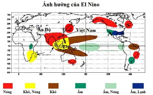 Ảnh hưởng của El Nino tới thế giới năm 2015.