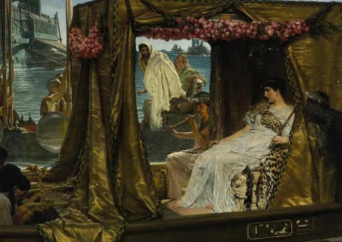 Nữ hoàng Cleopatra tự vẫn sau khi bại trận dưới tay Octavian trong một cuộc hải chiến.