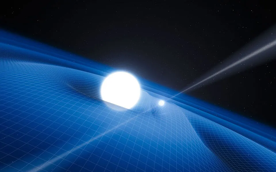 Mô phỏng khối lượng bẻ cong không thời gian theo giả thuyết của Einstein