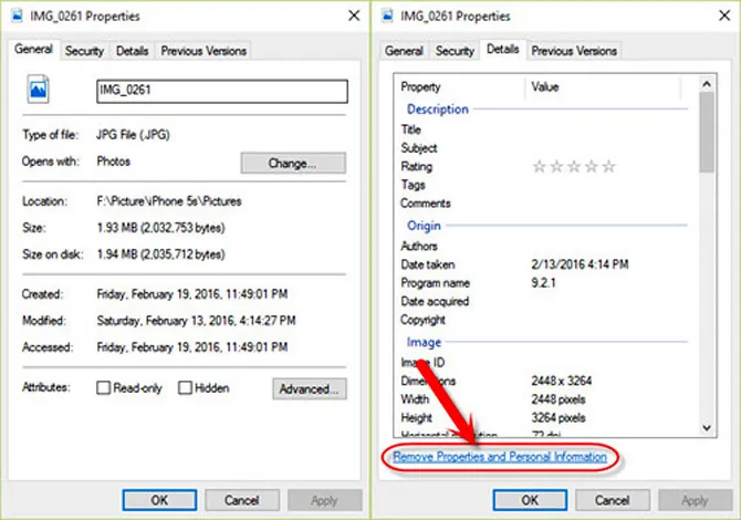 Bạn có thể xóa các siêu dữ liệu EXIF có trên các bức ảnh ngay trên Windows 10