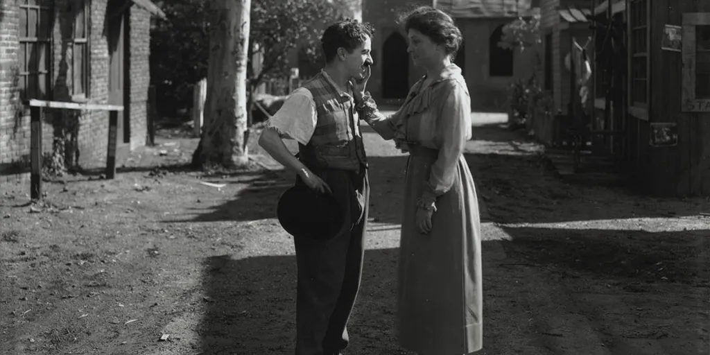 Helen Keller gặp Charlie Chaplin ở Hollywood vào năm 1919