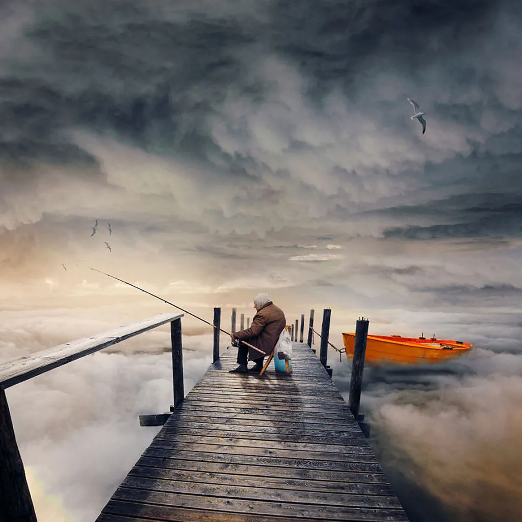 The dreamy fisherman - Lão câu cá mộng mơ.