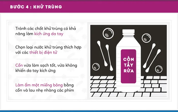 Khử trùng bàn phím