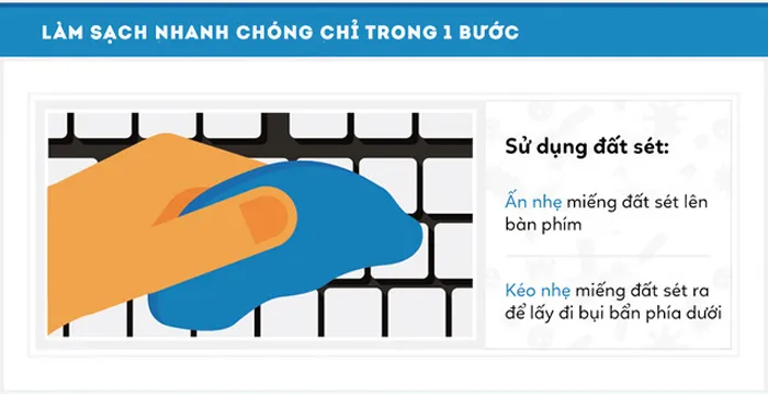 Làm sạch bàn phím