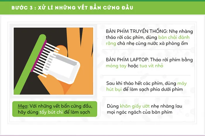 Xử lí vết bẩn cứng