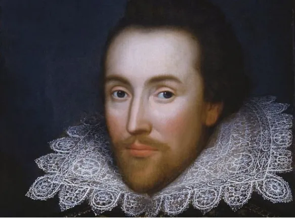 William Shakespeare trong một bức tranh chân dung.