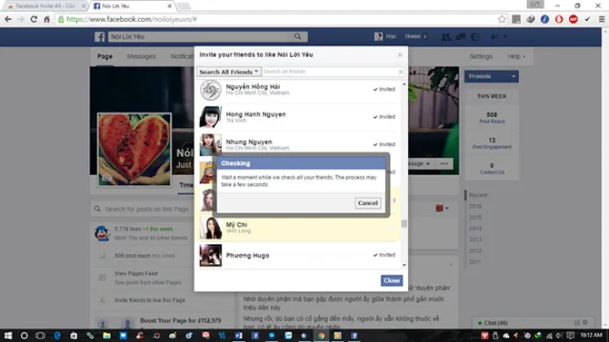 Facebook Invite All
