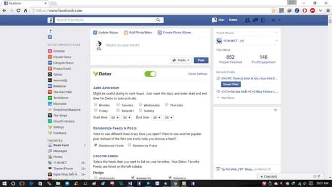 Detox for Facebook