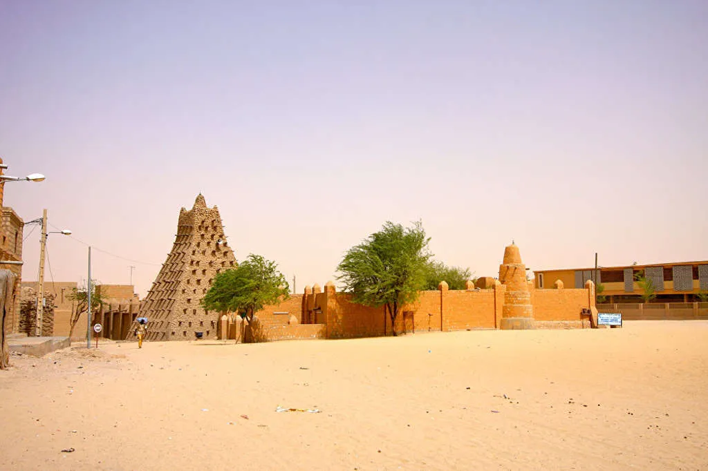 Thị trấn Timbuktu miền Trung Mali được người Tuareg xây dựng vào thế kỷ thứ 12 làm trung tâm buôn bán.