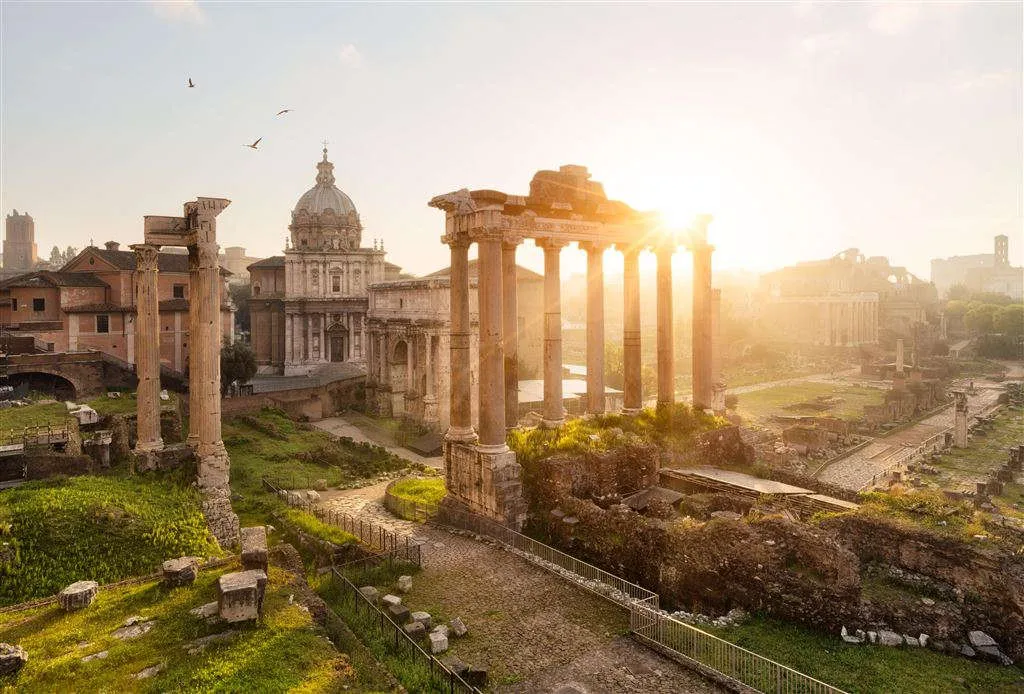 Những di tích cổ của thành Rome làm sống dậy một thời kỳ huy hoàng của lịch sử.