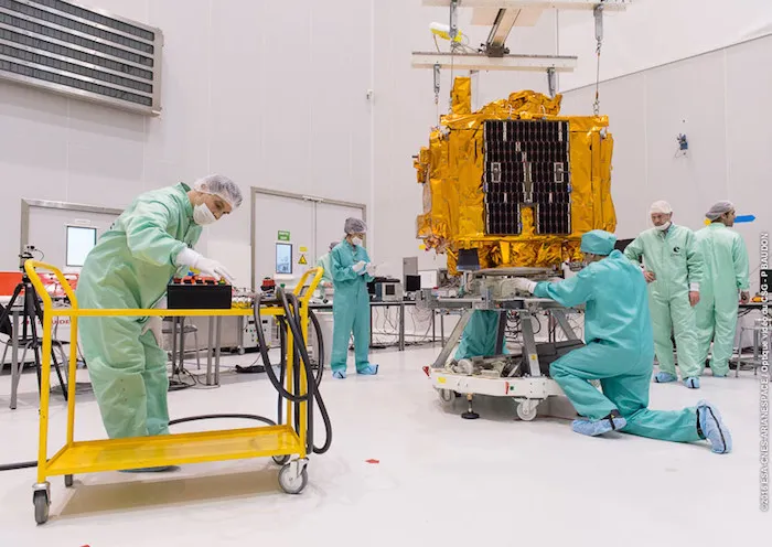 Vệ tinh "Microscope" của Pháp, được cơ quan vũ trụ Arianespace phóng lên quỹ đạo ngày 25/4.
