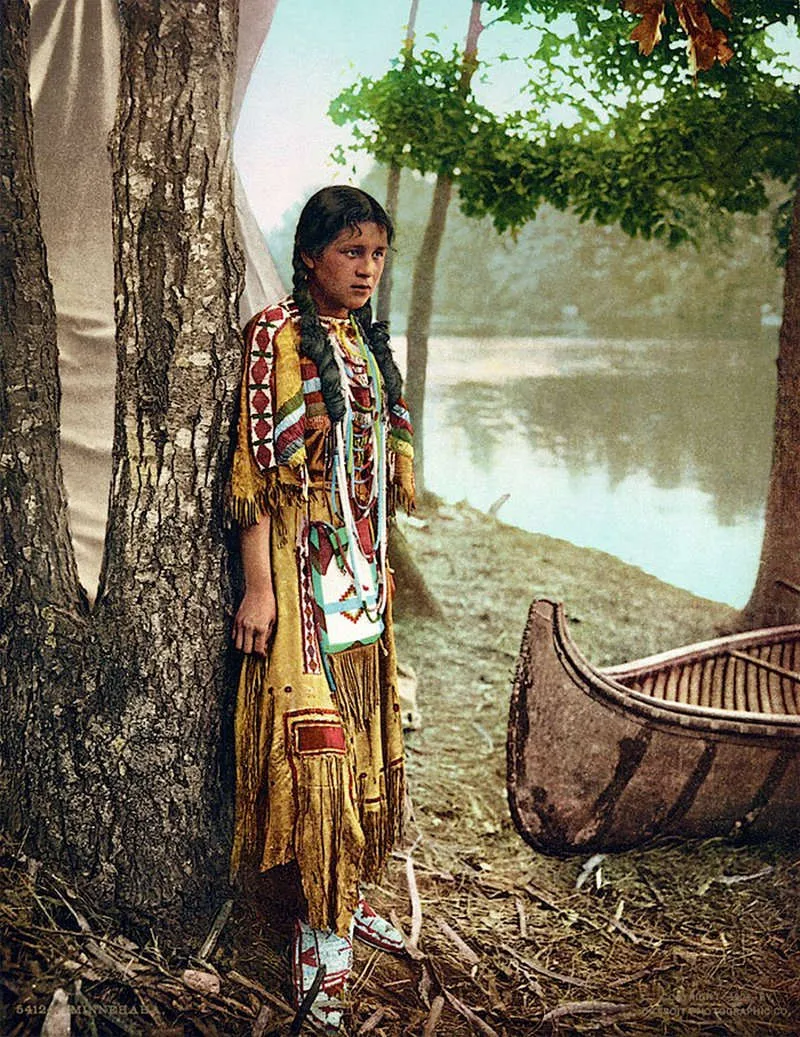 Chân dung cô gái có tên Minnehaha. Ảnh chụp năm 1904.