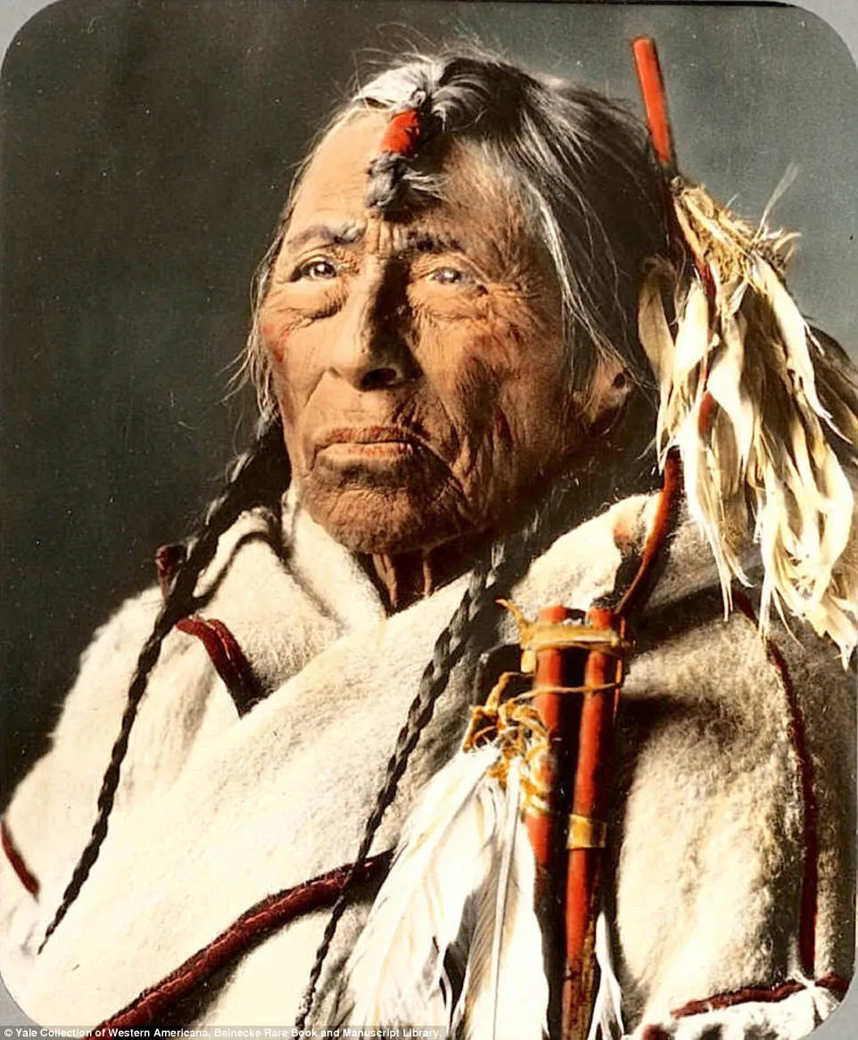 Chân dung Eagle Arrow, người đàn ông thuộc bộ lạc Siksika ở Montana.