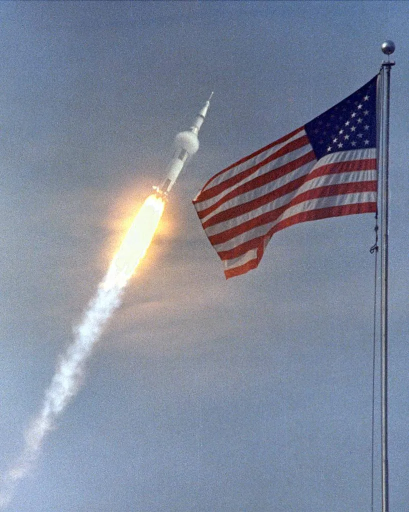 Tàu Apollo 11 được phóng ngày 16/7/1969.