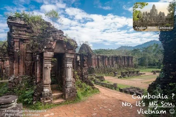 Đền Angkor Thom, Cambodia? Không đây là thánh địa Mỹ Sơn ấy!