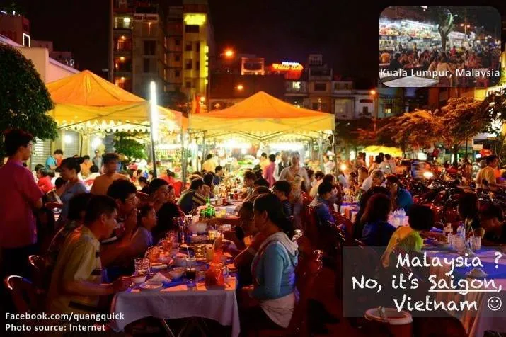 Khu chợ đêm tấp nập này không phải là Malaysia đâu, mà là ở Sài Gòn đấy!