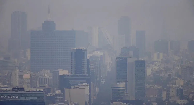 Khói mù ở Mexico City.