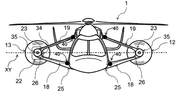 Hiện Airbus đã nộp bằng sáng chế cho mẫu trực thăng này.