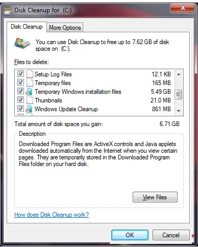 Temporary Windows installation files