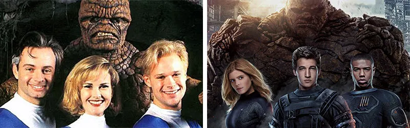 Còn đây là Fantastic 4 của năm 1994 và 2015.