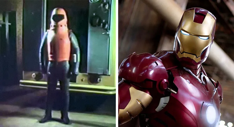Bạn có tưởng tượng nổi hình bên trái là Iron Man của năm 1977 không?