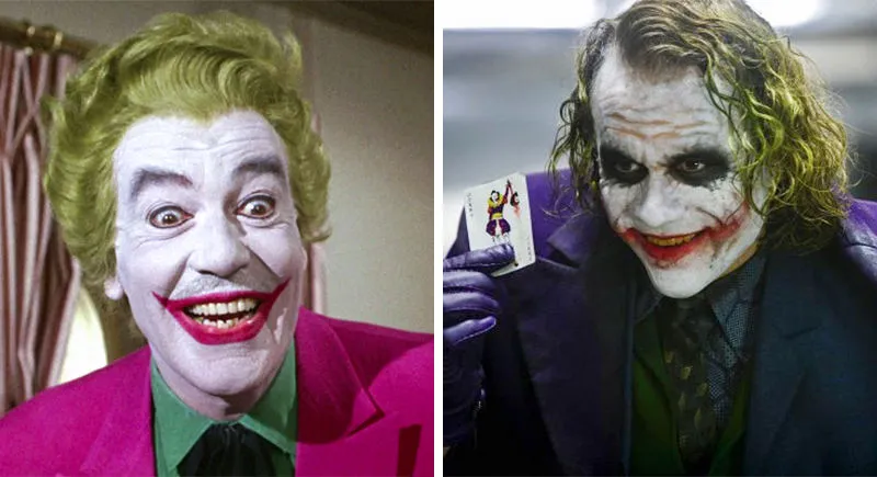 Có vẻ Joker phiên bản năm 2008 gian ác, ma quái hơn Joker năm 1966.