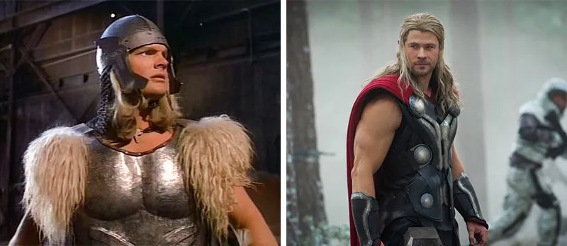 Ngoại hình của Thor vào năm 1978 và 2013. Ai ấn tượng hơn ai?