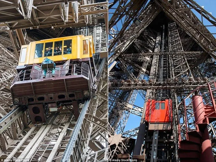 Thang máy tháp Eiffel, Paris, Pháp