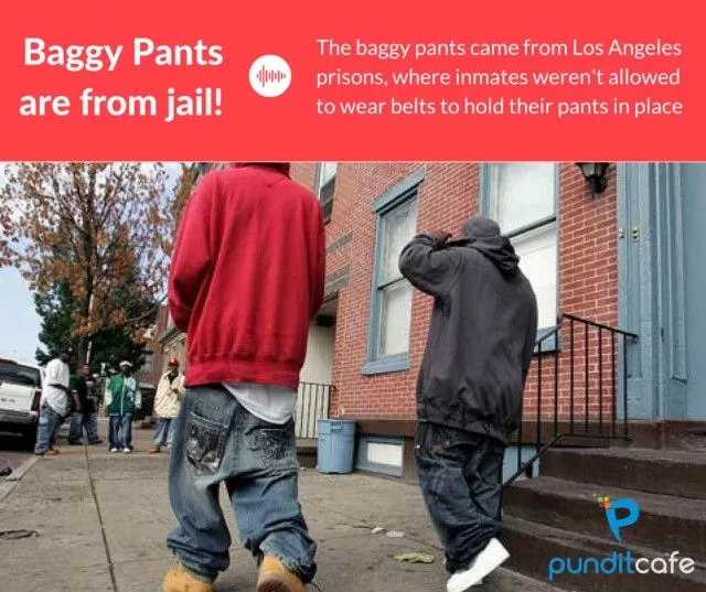 Quần baggy/quần thụng có xuất xứ từ nhà giam