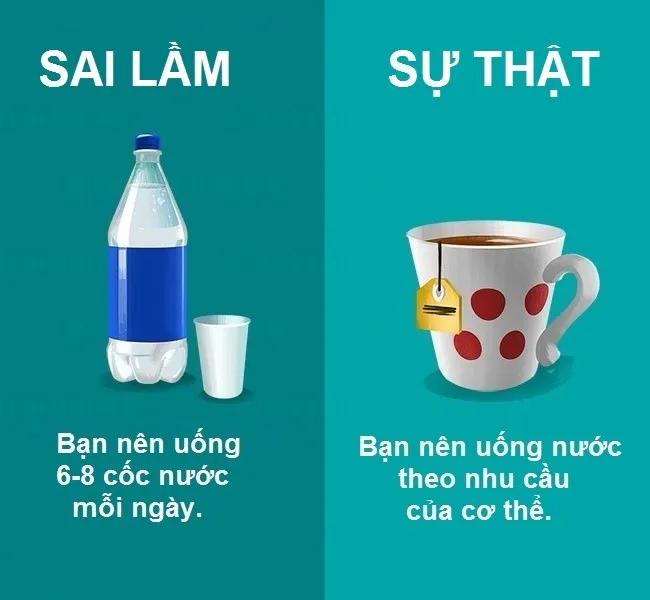 Lượng nước mà mỗi người thực sự cần không hoàn toàn giống nhau