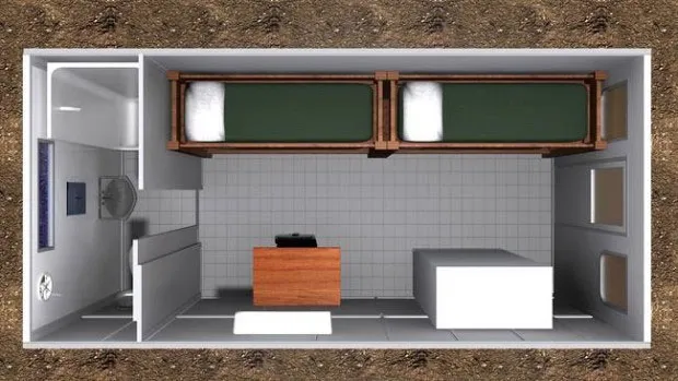 Humanihut được trang bị những thứ cần thiết như khu vực vệ sinh, giặt đồ, cũng như khu vực ăn và ngủ.
