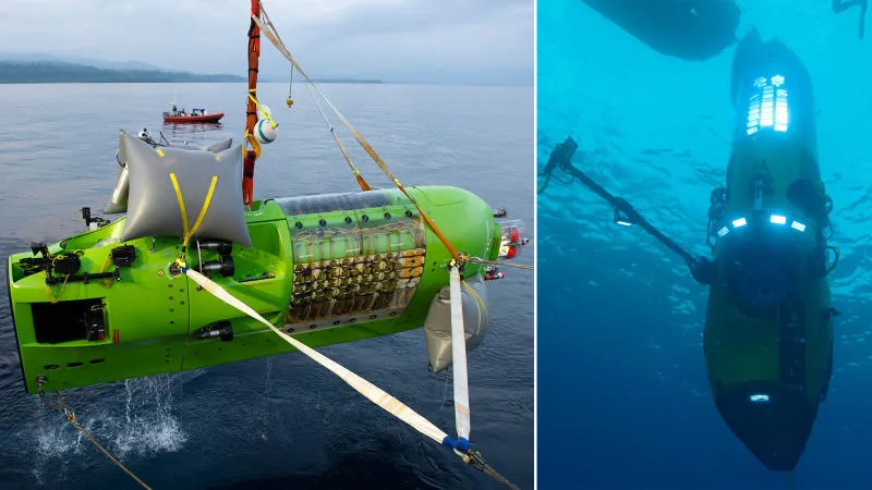 Tàu Deepsea Challenger đã đưa đạo diễn James Cameron tới khám phá những vùng nước sâu trong lòng đại dương.