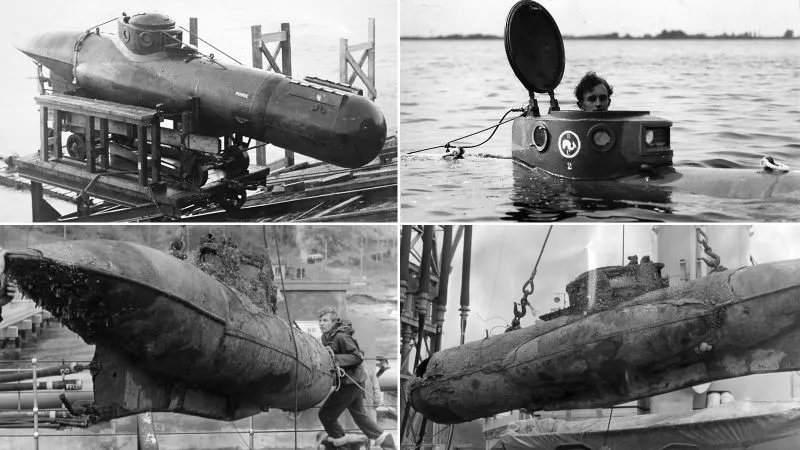 Tàu ngầm một người lái Welman trong Chiến tranh thế giới thứ hai được phát triển bởi Đội Tác chiến Đặc biệt (SOE) của Anh, tuy nhiên nó không phải là một sản phẩm thành công.