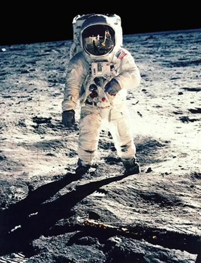 Hình ảnh phi hành gia Buzz Aldrin trên Mặt Trăng vào ngày 20/7/1969.