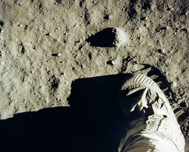 Hình ảnh phi hành gia Buzz Aldrin trên Mặt Trăng vào ngày 20/7/1969.