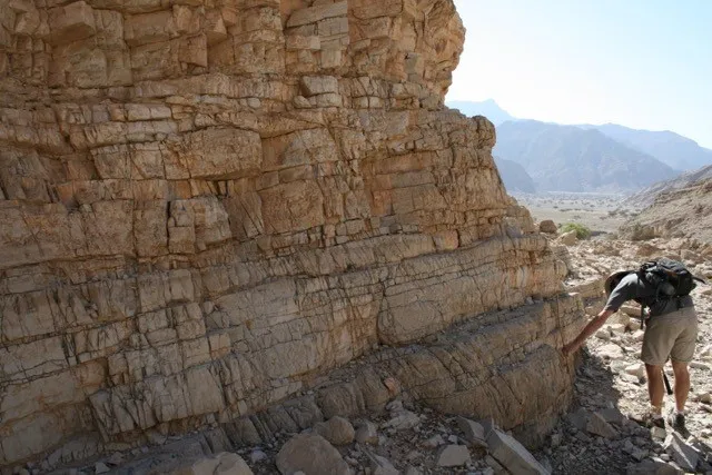 Dãy đá cổ ở Oman.